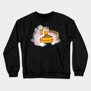 Demigirl Pride Flag Waffles LGBT Crewneck Sweatshirt